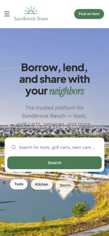 Mobile responsive — designed for the neighborhood, not the desktop